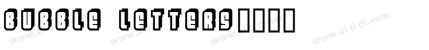 Bubble Letters字体转换